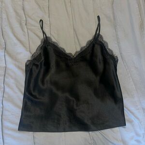 Victoria's Secret Black Lace Detail Top